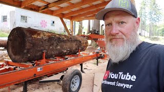 Milling Lumber From Burned Logs