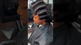 #shorts #rollerset #viral #hairtransformation #hairstyle #hair #fyp #shortsfeed #pov #short
