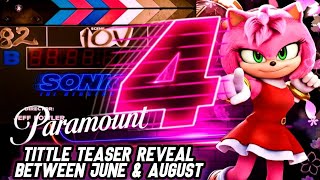 Sonic 4 Title Teaser For June 2026 Lets Talk 