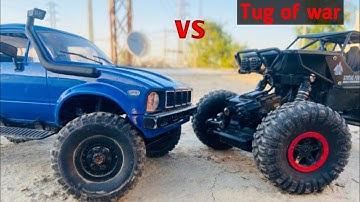 Rc Rock crawler vs rc wpl c24 | Tug of war | 4x4