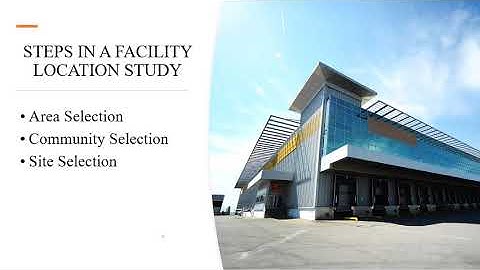 Operations Management: Module 2 - Plant Location Part 2