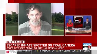 Escaped inmate spotted on trail camera