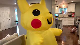 Inflatable Pikachu Pokémon Costume