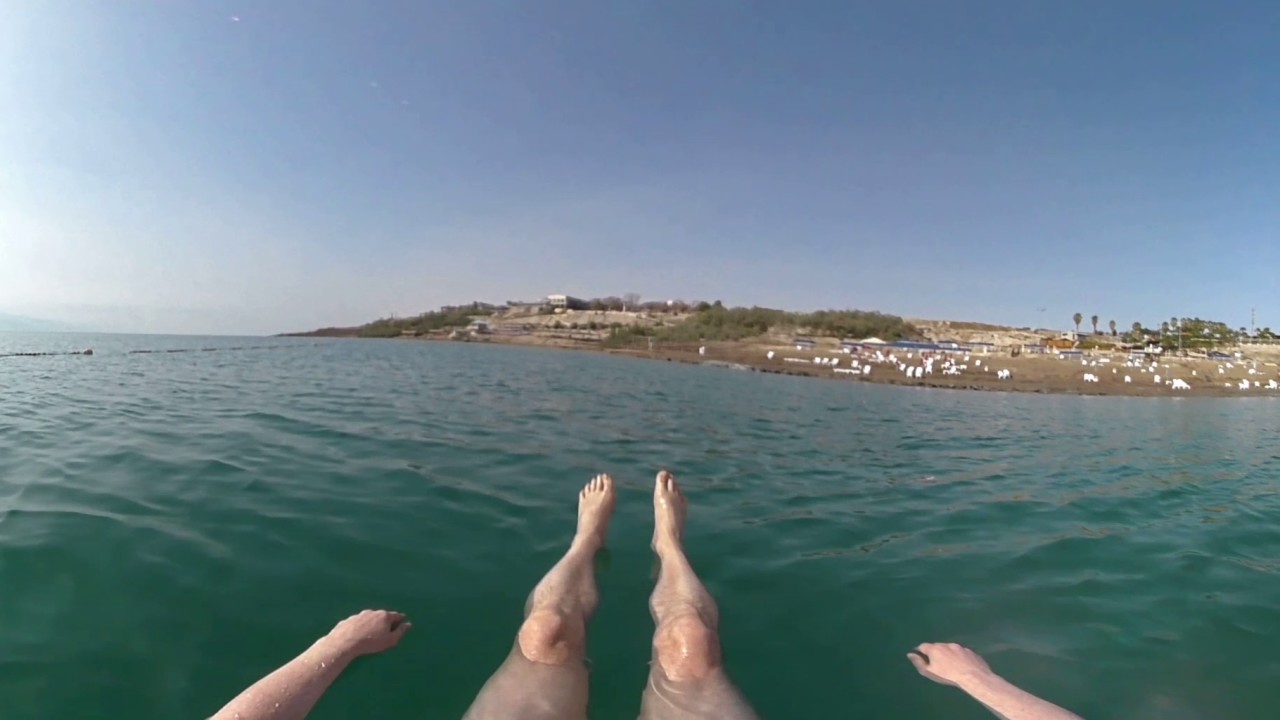 Floating in the Dead Sea, Kalia Beach, Israel