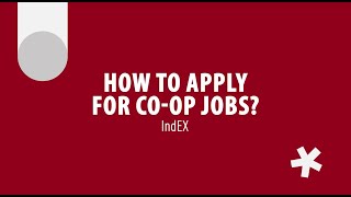 Information How to Apply to CO-OP Jobs - Index Guide