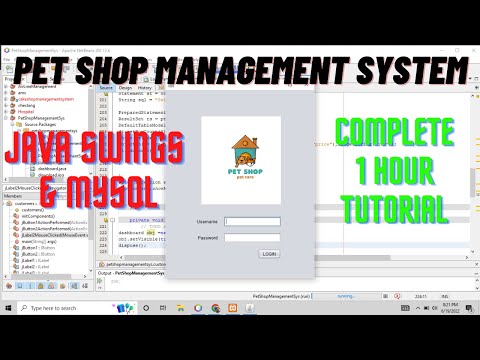 Complete Pet Shop Management System using JSWINGS &  MYSQL DBMS  in 1 Hour.