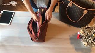Bag Organizer for LV Onthego GM (OTG) [Detachable Zipper Top Cover] -  Premium Felt (Handmade/20 Colors)