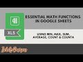 Essential Maths Functions in Google Sheets