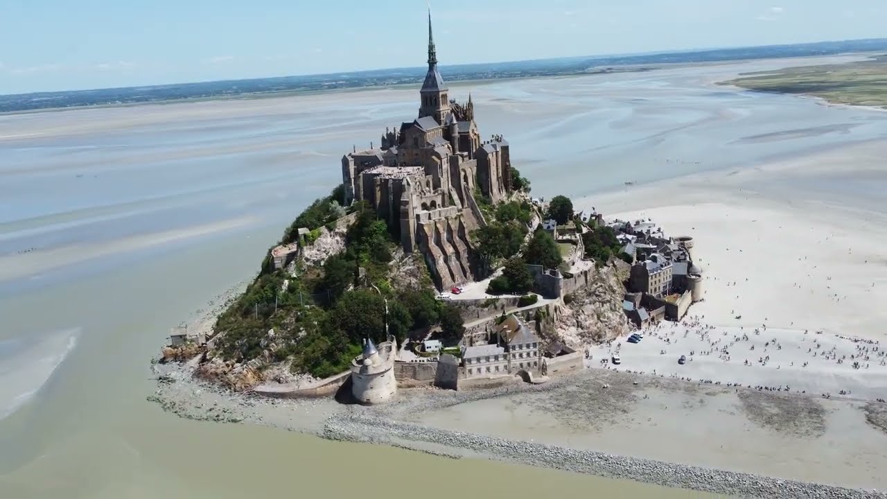 Le Mont Saint-Michel from Above – Stunning Drone Views of France’s Iconic Island