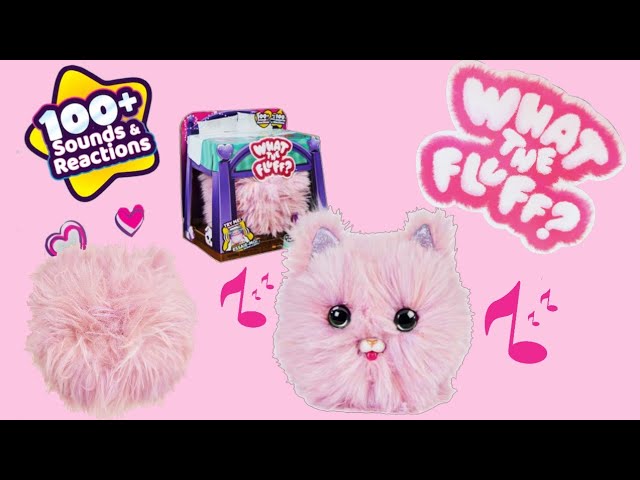 What the Fluff, Purr 'n Fluff, animal interactif surprise à découvrir avec  plus de 100 effets sonores et réactions, jouets pour les filles à partir de  5 ans 