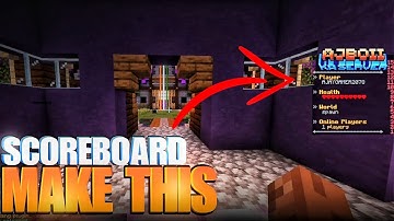 Make an Awesome SCOREBOARD for your Minecraft Server | Scoreboard Tutorial