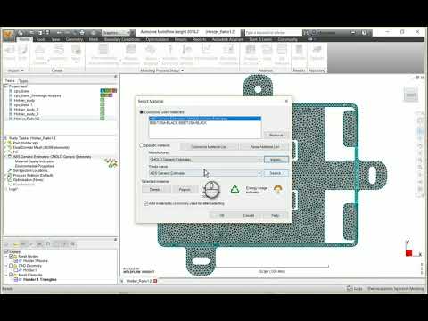 Importing Custom UDB File in Autodesk Moldflow Synergy