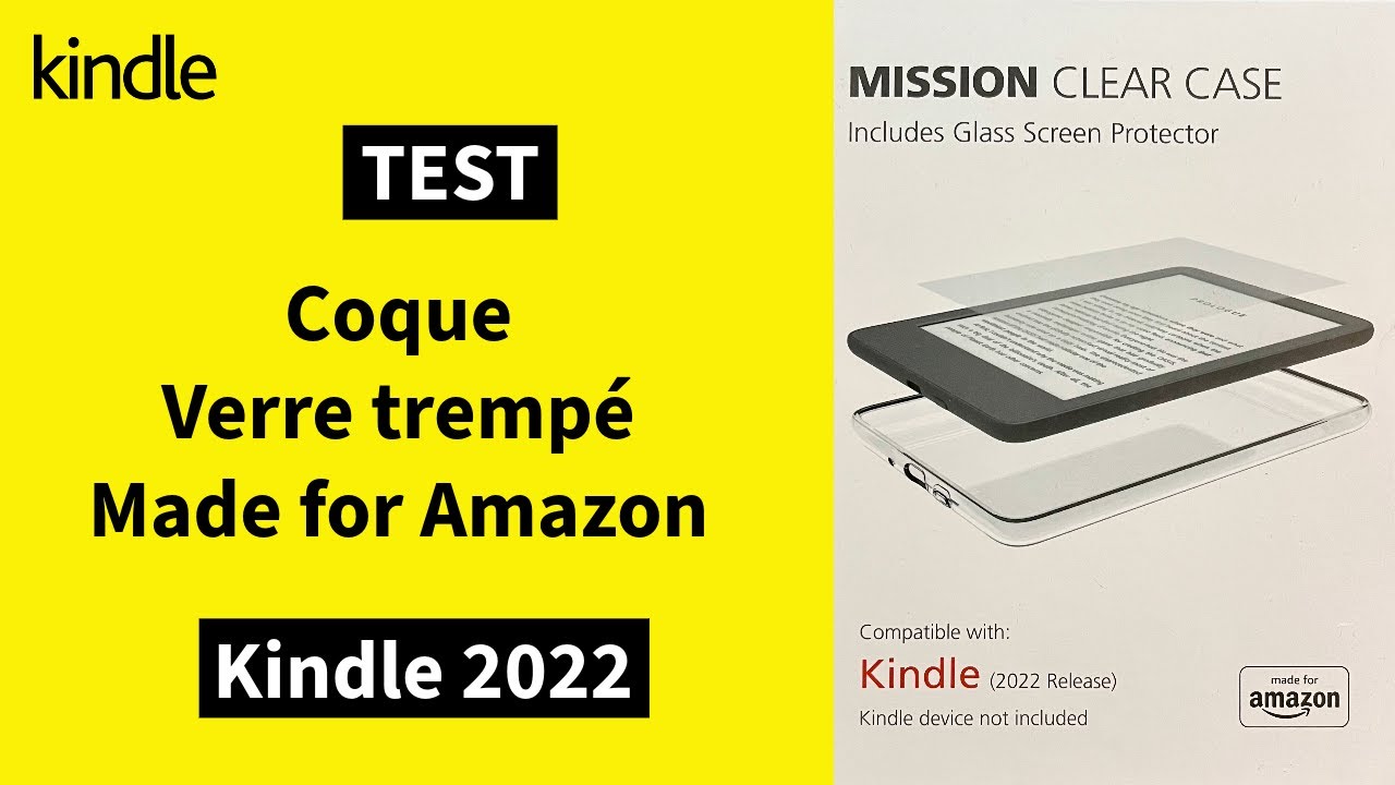 TEST Coque et verre trempé Made For  pour Kindle 2022 