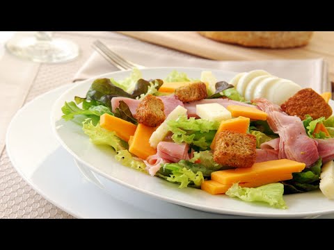 Vidéo: Recette De Salade De Jambon Et Croûtons