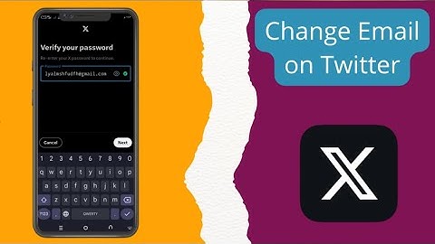 how to change email address on twitter