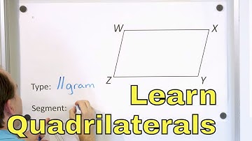 Understand Quadrilaterals - Trapezoid, Rhombus, Parallelogram, Rectangle, Square, Kite - [13]