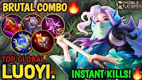 Luo Yi Instant Kills Brutal Combo! - Top 1 Global Luo Yi Best Build! - Mobile Legends