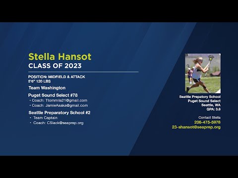 RR Stella Hansot Lacrosse - Class of 2023