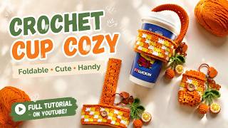 Crochet Lattice Cup Cozy Tutorial | Colorful Mug Sleeve
