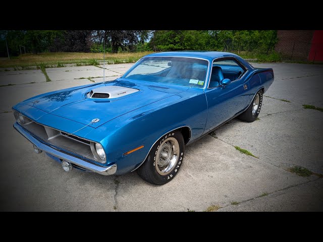 Sold~1970 Plymouth Cuda 340~4 Speed~B5~PS~PDB~N96 Shaker Hood~Just