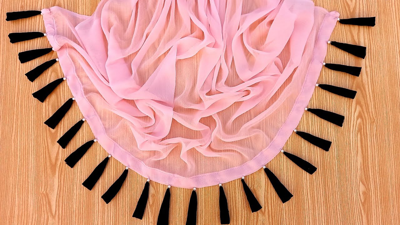How to make dupatta tassels Dupatta design ideas Dupatta Design