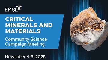 Critical Minerals and Materials: A Community Science Campaign Meeting (November 2025)