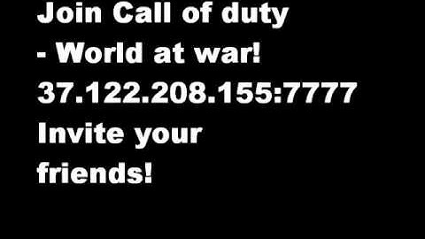 Call of duty World at War [SAMP 0.3e]