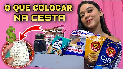 Quais os itens de uma cesta de café da manhã?