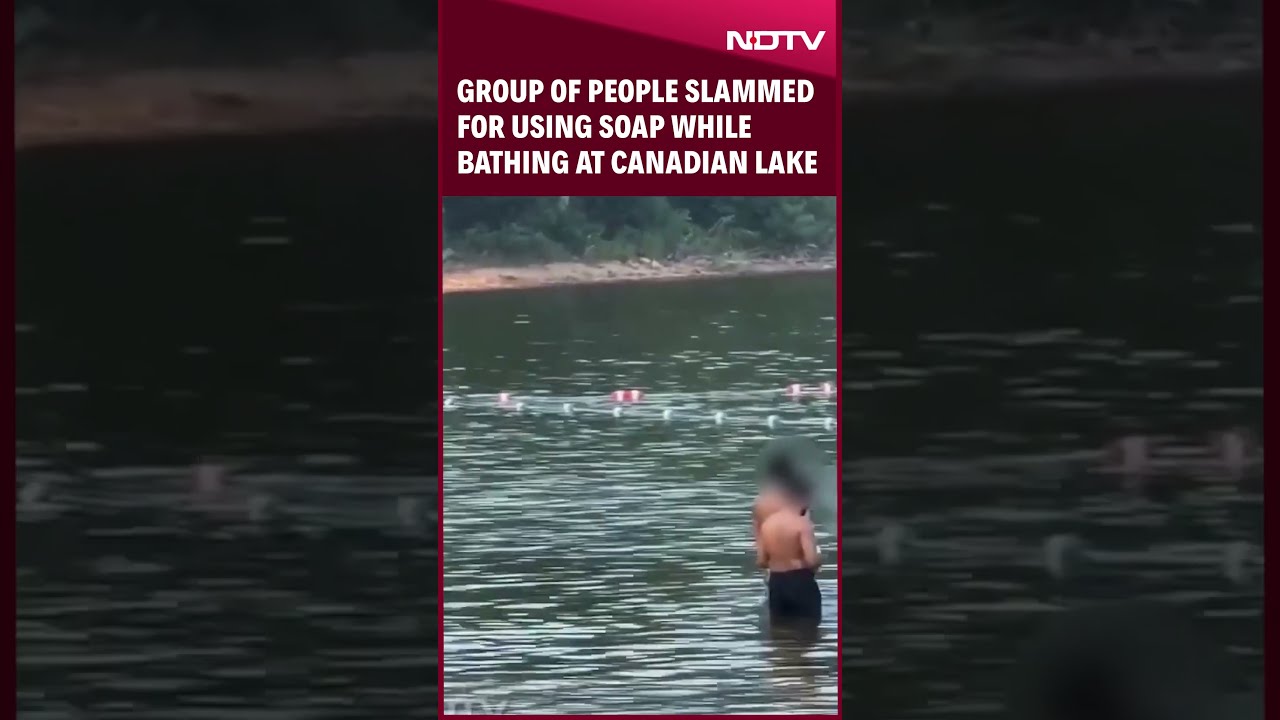 Group Of People Slammed For Using Soap While Bathing At Canadian Lake It S Not A Bathtub 