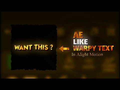 Warp/wavy text in Alight motion || AE inspired text || Tutorial