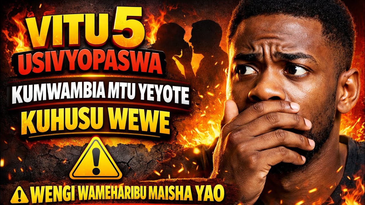 NILIJIFUNZA KWA MAUMIVU: USIMSHIRIKISHE MTU YEYOTE HAYA MAMBO MATANO 🤫🚫