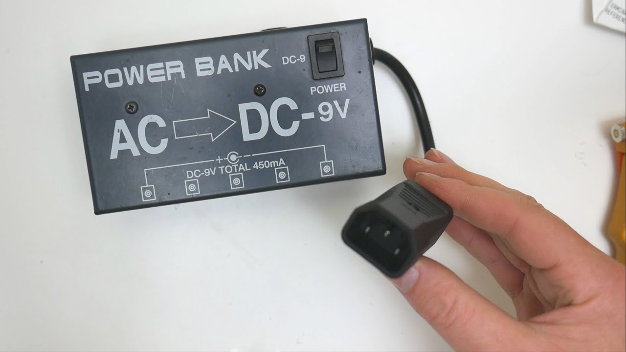 Guitar pedalboard 9V powerbank kettle lead extension upgrade YouTube