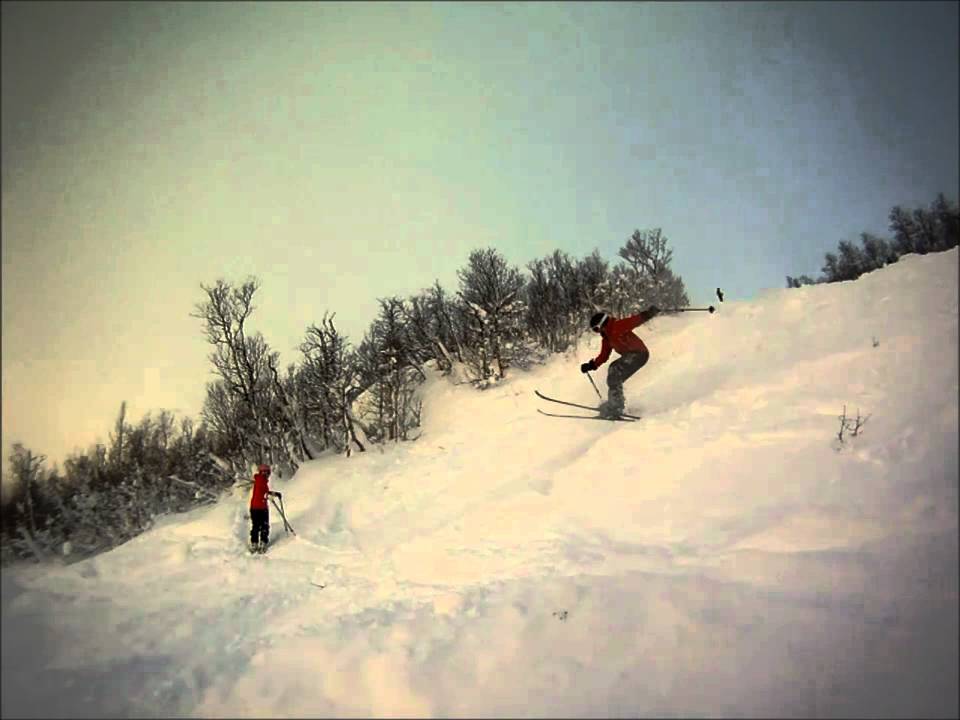 Powder telemark skiing, Bjorli, Norway. 02.01.2011 YouTube