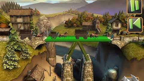 Bridge Constructor Medieval FULL WALKTHROUGH with all Golden Crowns Collected LEVEL I - 6