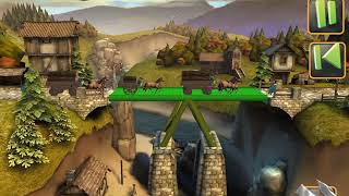 Bridge Constructor Medieval FULL WALKTHROUGH with all Golden Crowns Collected LEVEL I - 6