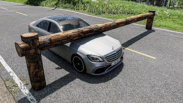 Cars vs Log Trap #1 - BeamNg.Drive | Cinematic