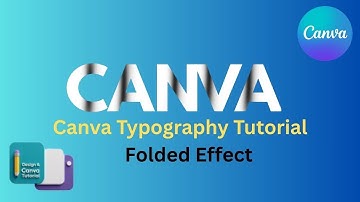 STUNNING Folded Paper Text in Canva! | Easy Typography Tutorial