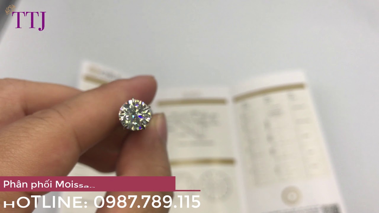 Moissanite 6.3Mm D/Fl | Kim Cương Nhân Tạo Mỹ Moissanite 6.3Ly - D/Fl | Moissanite Vietnam