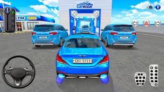 NEW Blue Mercedes G63 & Kia Carnival Car Wash | 3D Driving Class 2026 | Android Car Games Gameplay🎮 screenshot 5