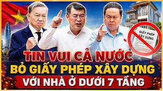 Tin Tức Thời Sự 24h Hôm Nay: Dự kiến bỏ giấy phép xây dựng với nhà ở dưới 7 tầng ở nông thôn.