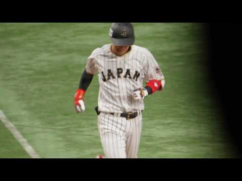 2017.3.14 WBC 侍ジャパン 山田哲人 8回に貴重なツーランホームラン