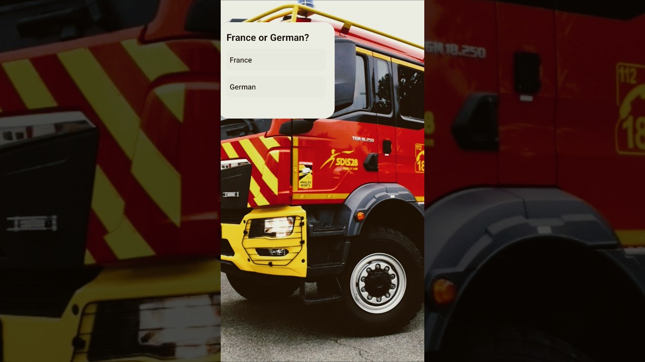 France or German firefighter ‽