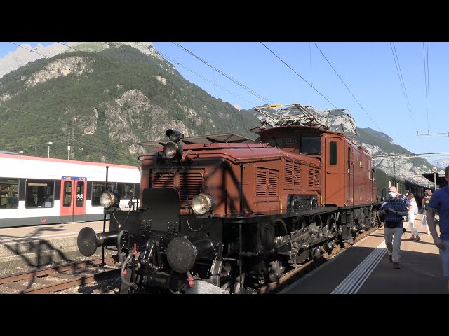 Swiss crocodile on the Gotthard Railway | Ce 6/8 II 14253 with 