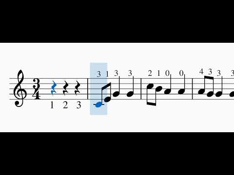 篠崎 小提琴 第一冊 52頁 No 105 田圓舞曲