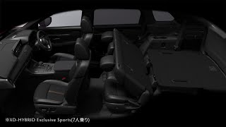 【商品説明】MAZDA CX-80 シートアレンジ動画（ベンチシート）