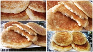 فطائر اسفنجية وقطنية ببيضة واحدة رائعين وسااهلين فالتحضير/Pancakes à la marocaine