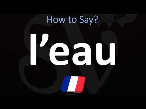 Video: Come si dice la parola acqua in francese?