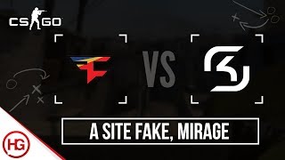 FaZe vs SK - Mirage, A Site Fake (CS:GO Strategy Breakdown #33)