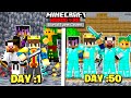 100 Days In CAVES ONLY WORLD in Hardcore Minecraft 😰