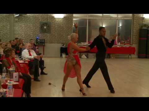 Oskar Odiakosa and Nikita Vince dancing the Rumba - Valentines 2017